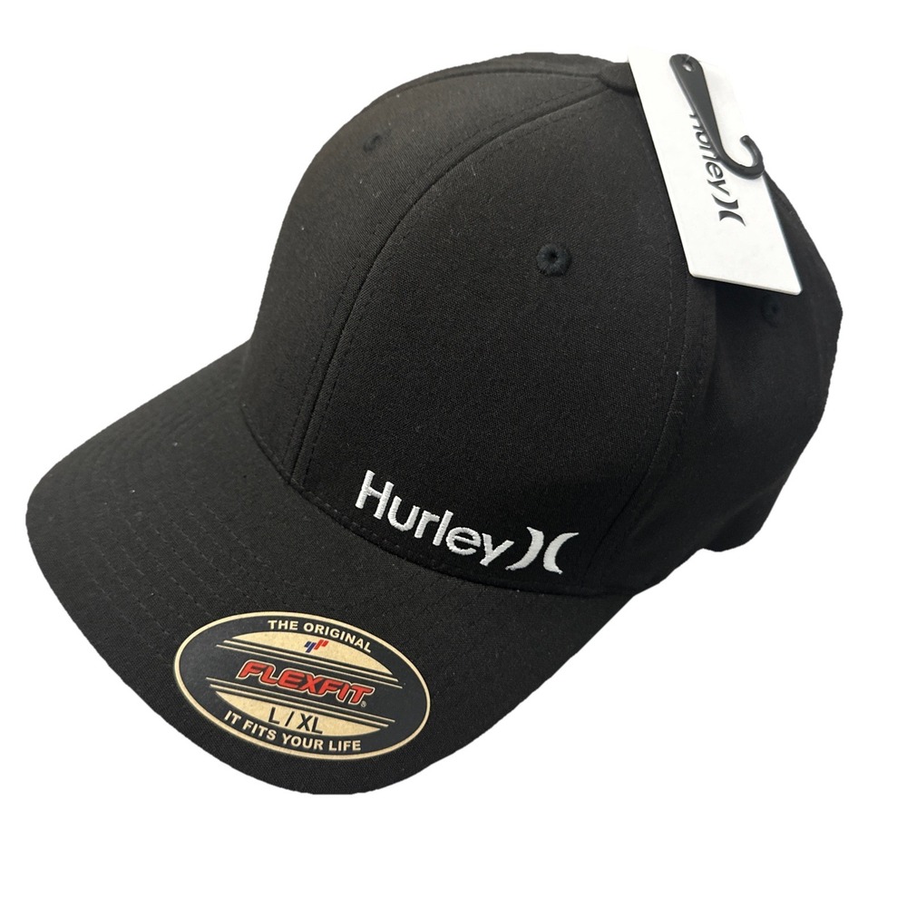 Hurley Men's Baseball M Corp Textures Flexfit Curve Bill Fitted Trucker Hat New - Picture 1 of 11